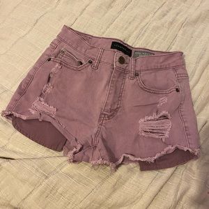 purple aeropostle shorts